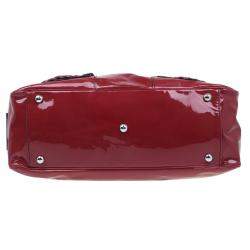 مملوكة مسبقًا حقيبة يد ريد فالنتينو هيستوار جلد لامع