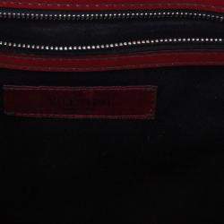 مملوكة مسبقًا حقيبة يد ريد فالنتينو هيستوار جلد لامع