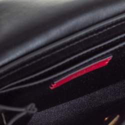 Pre Owned Valentino Black Leather Vring Belt Bag