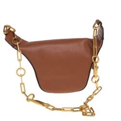 Pre Owned Valentino Tan Leather VLogo Belt Bag