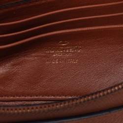 Pre Owned Valentino Tan Leather VLogo Belt Bag