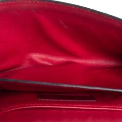 Pre Owned Valentino Rosso Studded Leather Va Va Voom Chain Shoulder Bag
