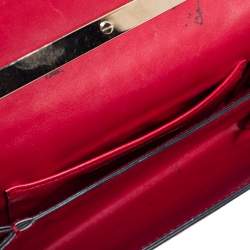 Pre Owned Valentino Rosso Studded Leather Va Va Voom Chain Shoulder Bag