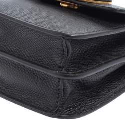 Pre Owned Valentino Black Grainy Leather VLOGO Signature Wallet On Cain