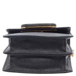 Pre Owned Valentino Black Grainy Leather VLOGO Signature Wallet On Cain