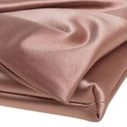 مملوكة مسبقًا حقيبة كلتش فالنتينو ساتان نود وردي بفيونكة 