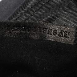 Pre Owned Valentino Black Denim XL Petale Rose Tote