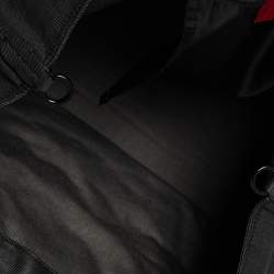 Pre Owned Valentino Black Denim XL Petale Rose Tote