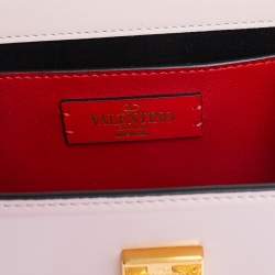 Pre Owned Valentino Pink Leather Small VSling Shoulder Bag