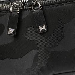 Valentino Black Nylon Rockstud Belt Bag