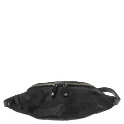 Valentino Black Nylon Rockstud Belt Bag