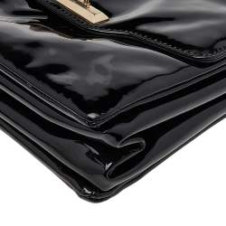 Valentino Black Patent Leather Shoulder Bag