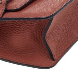 Pre Owned Valentino Brown Leather Chain Shoulder Bag