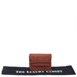 Pre Owned Valentino Brown Leather Chain Shoulder Bag