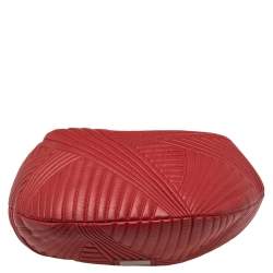 Pre Owned Valentino Red Quilted Leather Large Hobo