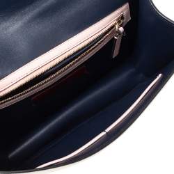 Pre Owned Valentino Multicolor Leather Medium Rockstud Glam Lock Flap Bag