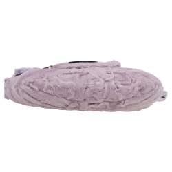 مملوكة مسبقًا حقيبة كتف فالنتينو جلد بنفسجي وفرو مزخرفة