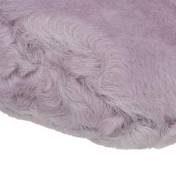 مملوكة مسبقًا حقيبة كتف فالنتينو جلد بنفسجي وفرو مزخرفة