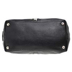 مملوكة مسبقًا حقيبة يد توتس فالنتينو شوبر فا فا فوم جلد أسود روكستد كبيرة 