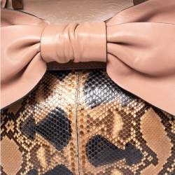 مملوكة مسبقًا حقيبة فالنتينو افروديت جلد وجلد ثعبات متعدد الألوان بيد علوية