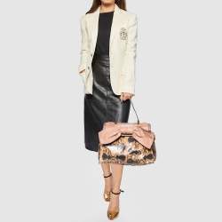 مملوكة مسبقًا حقيبة فالنتينو افروديت جلد وجلد ثعبات متعدد الألوان بيد علوية