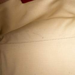 Pre Owned Valentino Beige Leather Rockstud Trapeze Tote