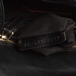 Pre Owned Valentino Black Leather Medium Rockstud Glam Lock Flap Bag