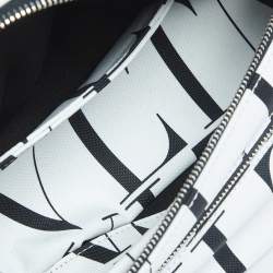 Valentino White/Black Nylon VLTN Belt Bag