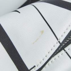 Valentino White/Black Nylon VLTN Belt Bag