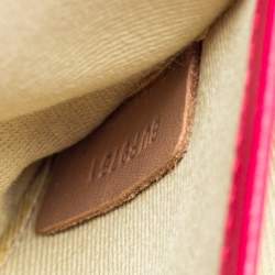 مملوكة مسبقًا حقيبة كلتش فالنتينو فا فا فوم روكستد جلد فوشيا بسلسلة 