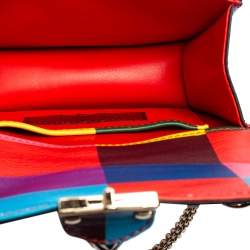 مملوكة مسبقًا Valentino Multicolour Leather Mini Glam Lock Shoulder Bag
