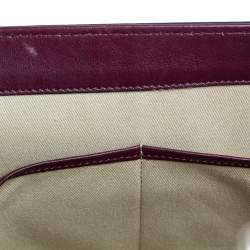 Pre Owned Valentino Burgundy Leather XL Rockstud Glam Lock Shoulder Bag