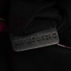 Pre Owned Valentino Burgundy Suede Braided Handle Satchel