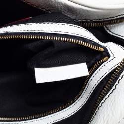 Pre Owned Valentino White Leather Catch Satchel