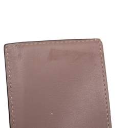 Pre Owned Valentino Dusty Pink Leather Rockstud Card Holder