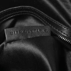 Valentino Black Lace and Leather Boston Bag