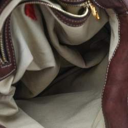 Pre Owned Valentino Brown Leather Braided Handle Shoulder Bag