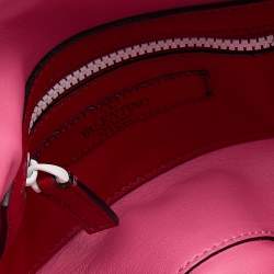 Pre Owned Valentino Pink Quilted Leather Rockstud Belt Bag