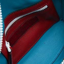 Pre Owned Valentino Blue Quilted Leather Rockstud Belt Bag