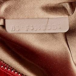 Pre Owned Valentino Red Alligator Leather Rockstud Trapeze Tote