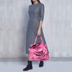 Pre Owned Valentino Pink Leather Petale Tote