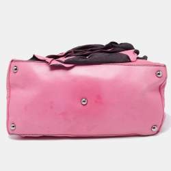 Pre Owned Valentino Pink Leather Petale Tote