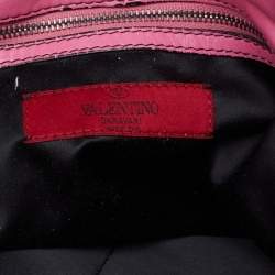 Pre Owned Valentino Pink Leather Petale Tote
