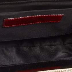 Pre Owned حقيبة كلتش فالنتينو ساتان أسود إطار مزخرف كريستال بسلسلة 