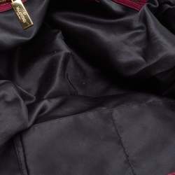 Pre Owned Valentino Burgundy Leather Folie Bow Hobo