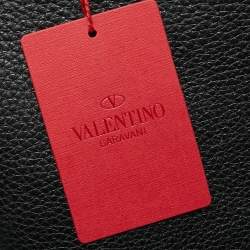 مملوكة مسبقًا Valentino Black Leather Roman Studded Tote
