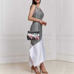 Pre Owned Valentino Black Quilted Leather Medium Butterfly Rockstud Spike Top Handle Bag