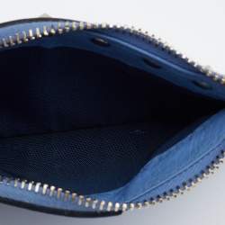 مملوكة مسبقًا Valentino Blue Leather Rockstud Coin Purse
