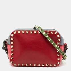 Valentino red cheap camera bag