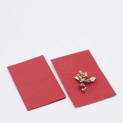 مملوكة مسبقًا حقيبة يد توتس فالنتينو جلد وكانفاس بني/أوف وايت مزينة شعار الماركة ڨي أل تي إن كبيرة